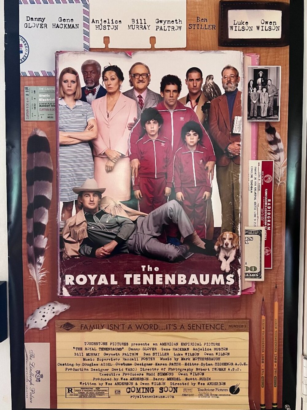 THE ROYAL TENENBAUMS (2001) - ORIGINAL DOUBLE SIDED MOVIE POSTER